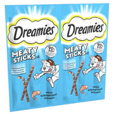 DREAMIES™ Meaty Sticks Adult Cat Treats with Scrumptious Salmon 30g